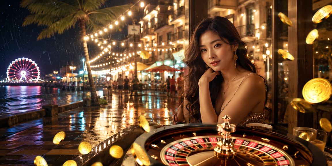 Người dùng Phú Quốc thưởng thức cà phê và kiểm tra tài khoản xổ số trực tuyến trên điện thoại
